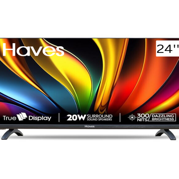 Haves 24 inch HD Ready LED TV A+ Grade Panel (Black)