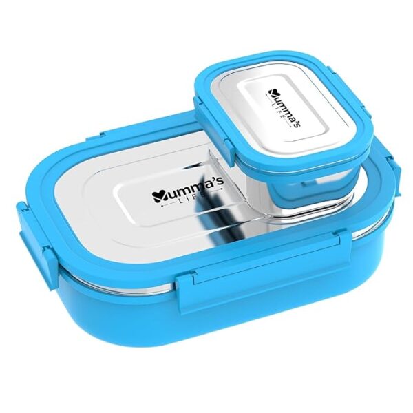 Shaky Stainless Steel Lunch Box (Blue)