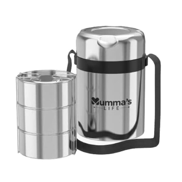 Steelo Stainless Steel Lunch Box (440ml x 3)