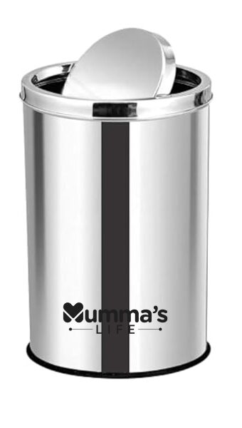 Stainless Steel Swing Dustbin (9 Liter)