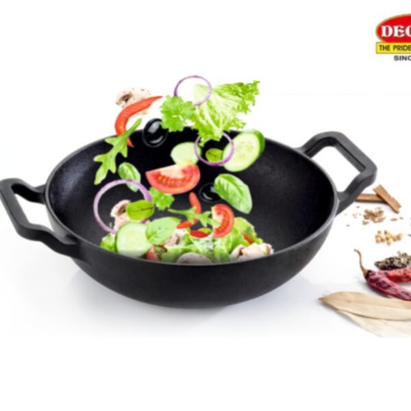 Cast Iron Small Kadai - 22 cm