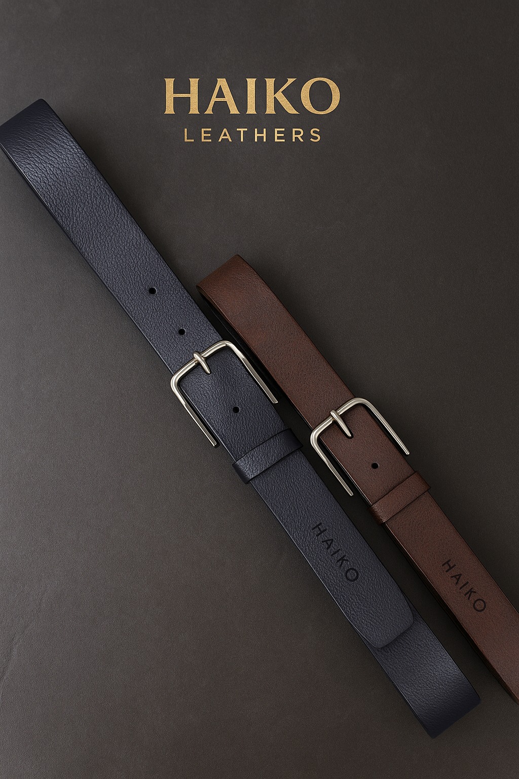 129 Premium Dual Tone Leather Belt - Image 1