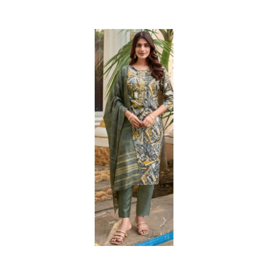 image (1) (23) Modal Printed Chanderi Collection - Image 1