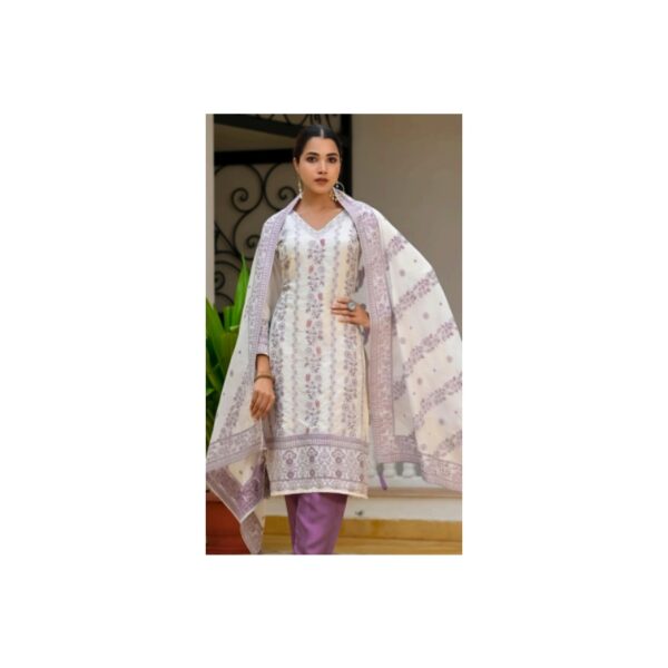 Viscose Muslim Jacquard Set