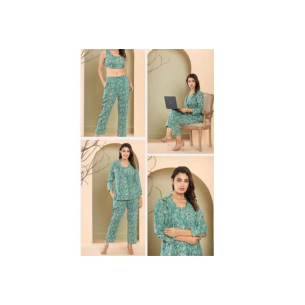 Kalamkari Printed 3-Pc Co-ord Sets