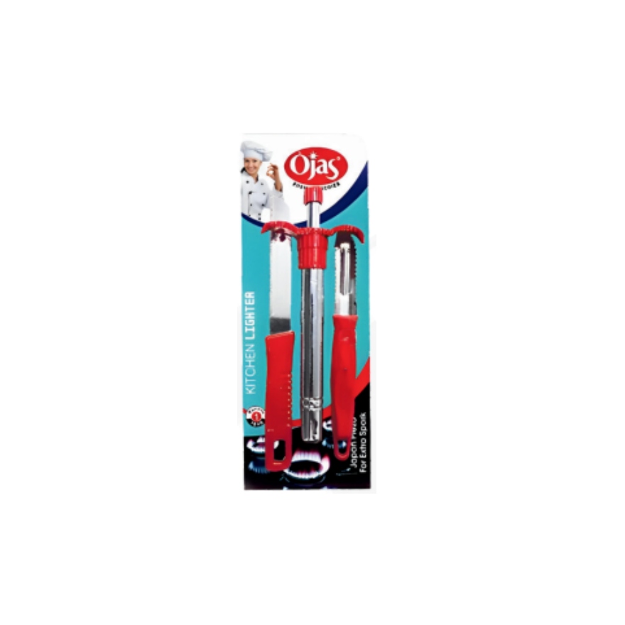 image (1)_ (12) Japan Piezo Igniter SS Lighter (With Grip + Knife + Peeler) - Image 1
