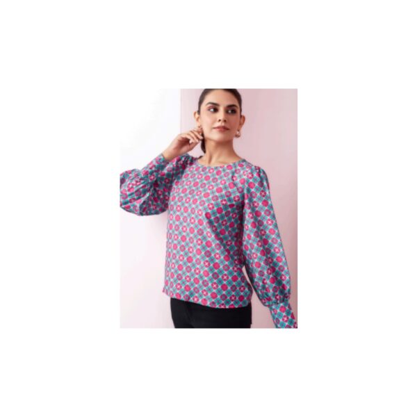 Boat Neck Tie-Dye Top