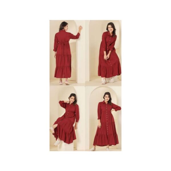 Rayon Flared Tops & Shirts