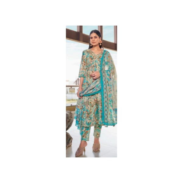 Premium Vichitra Embroidered Set