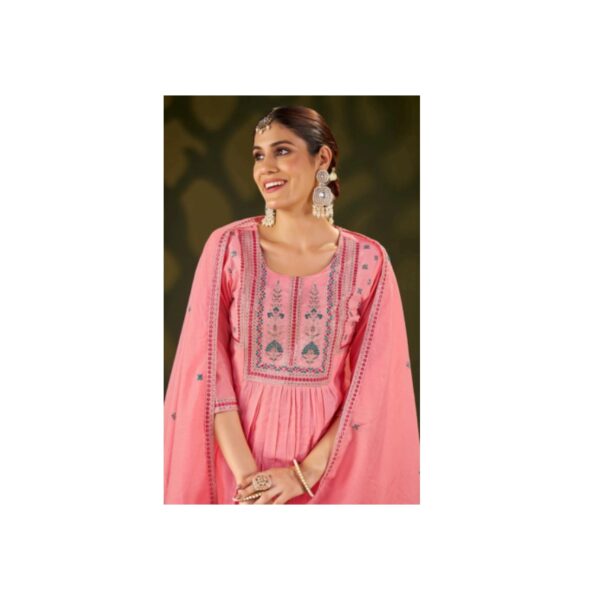 Mull Chanderi Embroidered Set