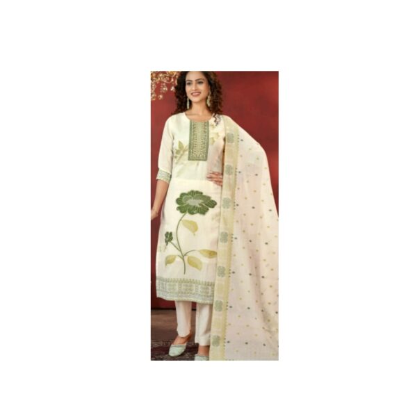 Cotton Jacquard Handwork Set