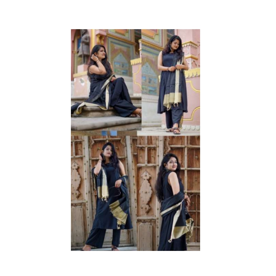 image (1)_ (8) Cotton Kurti-Pant Set - Image 1