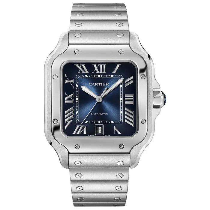 image Cartier (Swiss) - Santos Large Blue Dial - Image 1