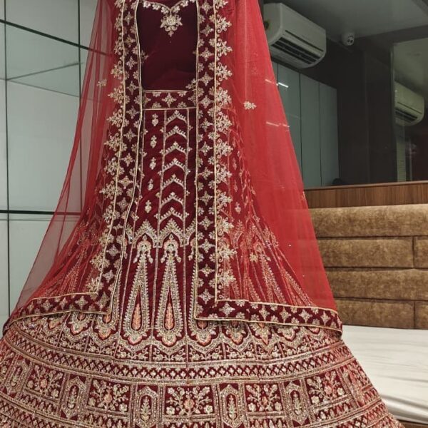 Spring Valley-3 Velvet Lehenga Choli