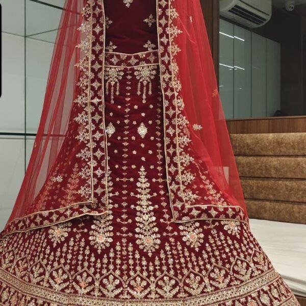 SANSKRUTI Velvet Lehenga Choli