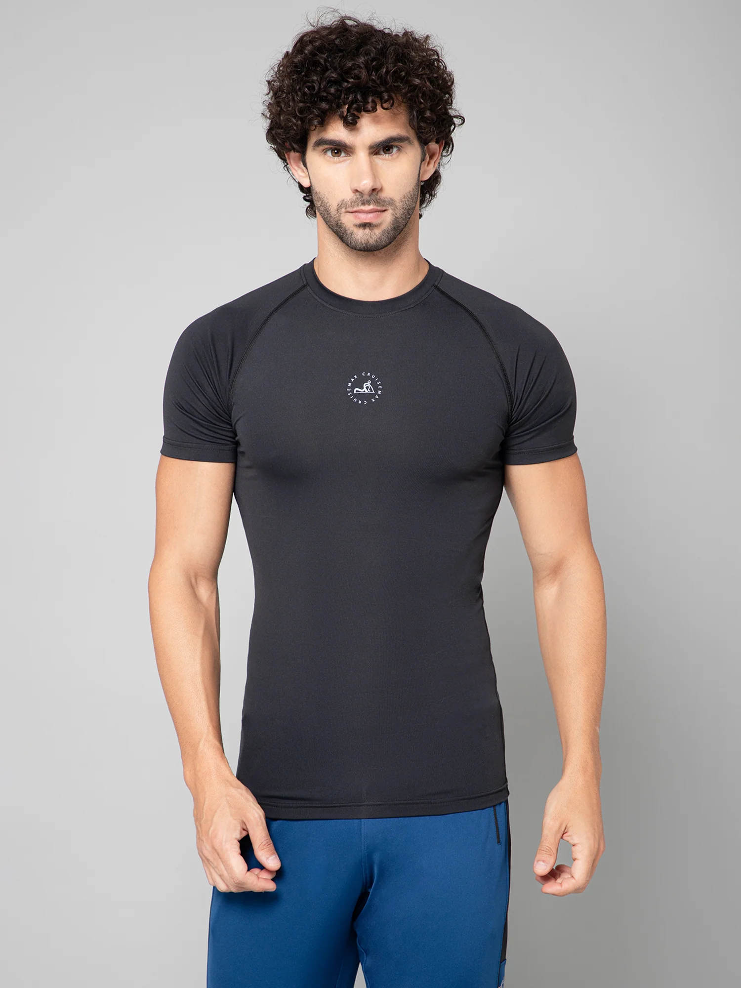 Logo Details-Compression Half Sleeve T-Shirt Logo Details-Compression Half Sleeve T-Shirt - Image 2