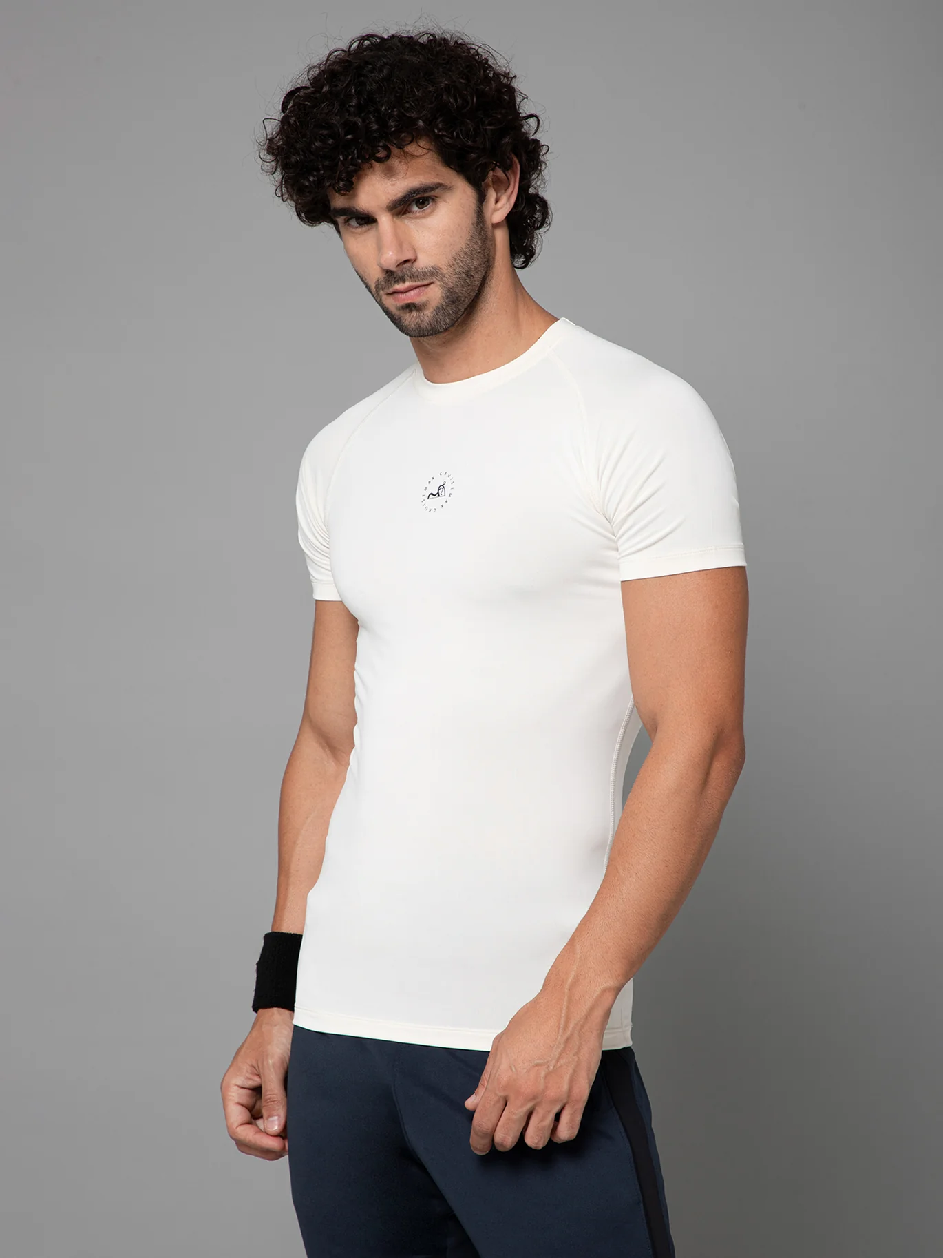 Logo Details-Compression Half Sleeve T-Shirt Logo Details-Compression Half Sleeve T-Shirt - Image 3