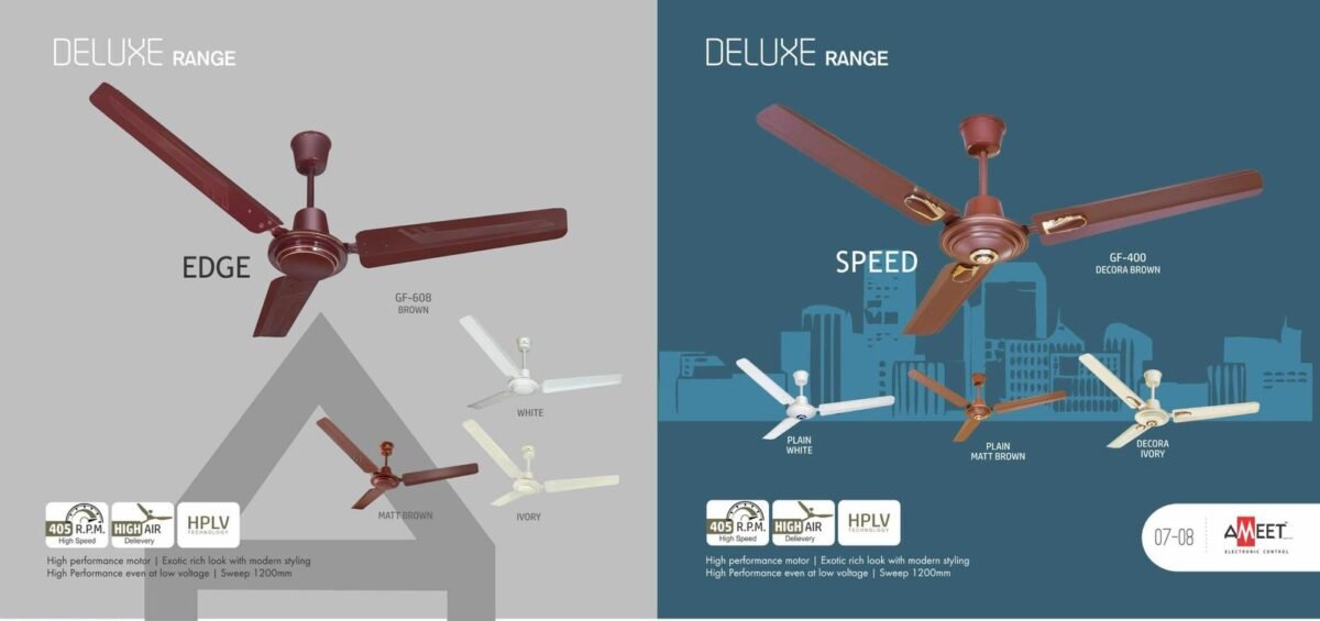 Ameet Ceiling Fan Deluxe Range - Image 5