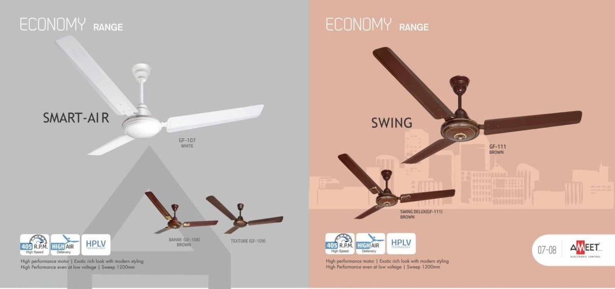 Ameet Ceiling Fan Economy Range - Image 2