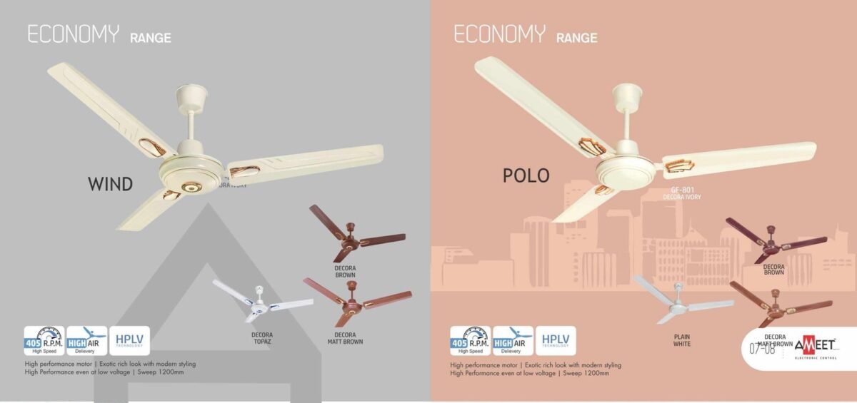 Ameet Ceiling Fan Economy Range - Image 4