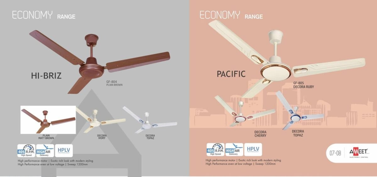 Ameet Ceiling Fan Economy Range - Image 6