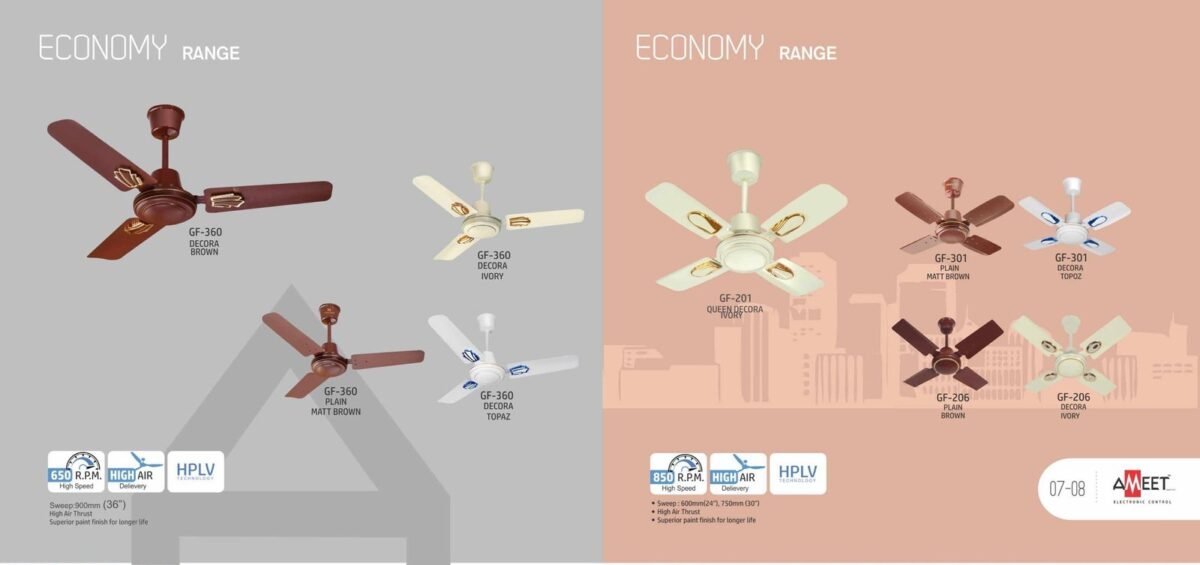 Ameet Ceiling Fan Economy Range - Image 7