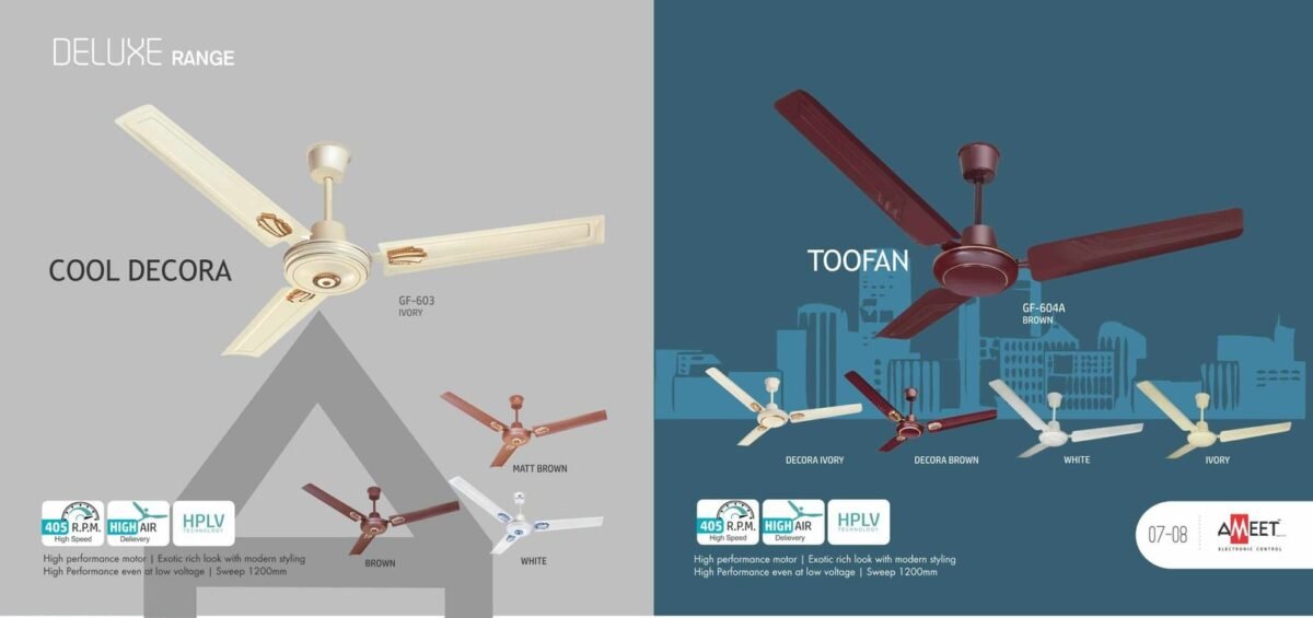 Ameet Ceiling Fan Deluxe Range - Image 2