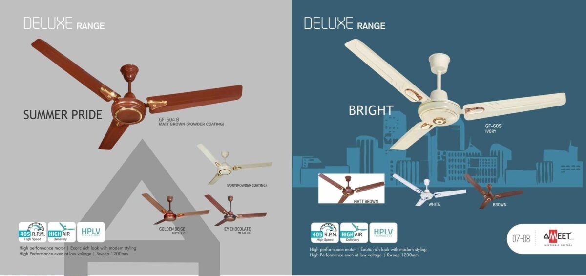 Ameet Ceiling Fan Deluxe Range - Image 3