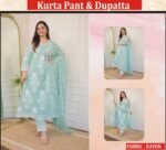 Ladies- Kurta Pant and Dupatta - Image 3