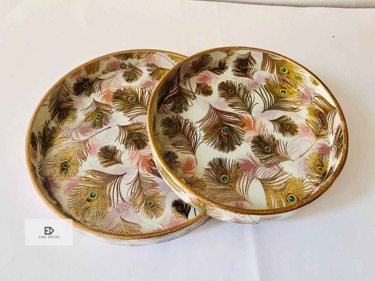 Earl Decor Round Trays set of 2 - Image 2