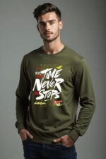 Men's Sweatshirt Olive Green
