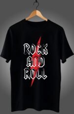 Half Sleeve Round Neck Men T-Shirt Black - Image 2