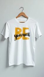 Half Sleeve Round Neck Men T-Shirt Black - Image 8