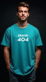 Half Sleeve Round Neck Men T-Shirt Red - Image 3