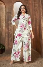 Cotton Flex Print Kurti and Bottom Set - Image 2