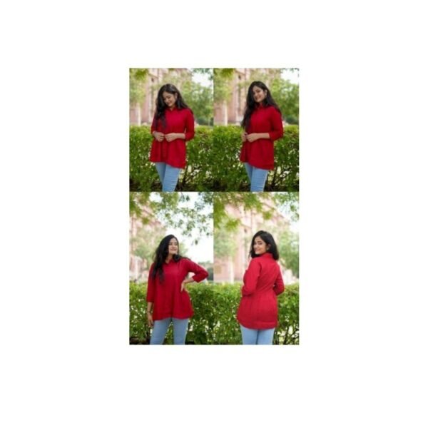 Rayon Flared Tops & Shirts