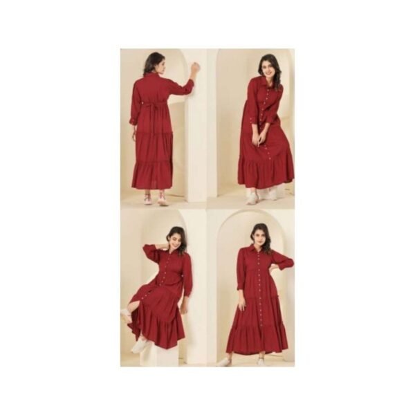 Rayon Flared Tops & Shirts