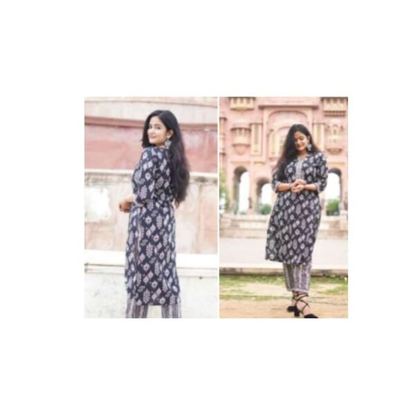 Rayon Printed Flared Kurta Sets