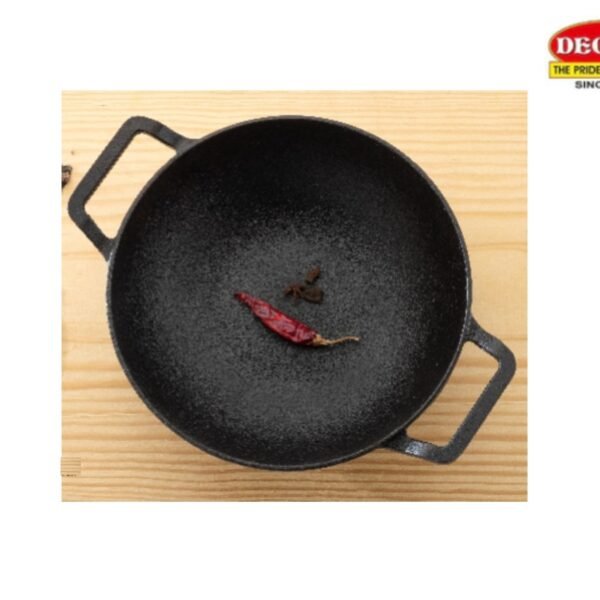 Cast Iron Medium Kadai - 26 cm