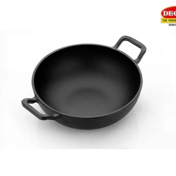 Cast Iron Large Kadai - 30 cm