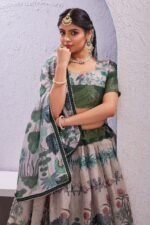 🌼 Madhubani Traditional Dola Silk Lehenga Set - Image 3