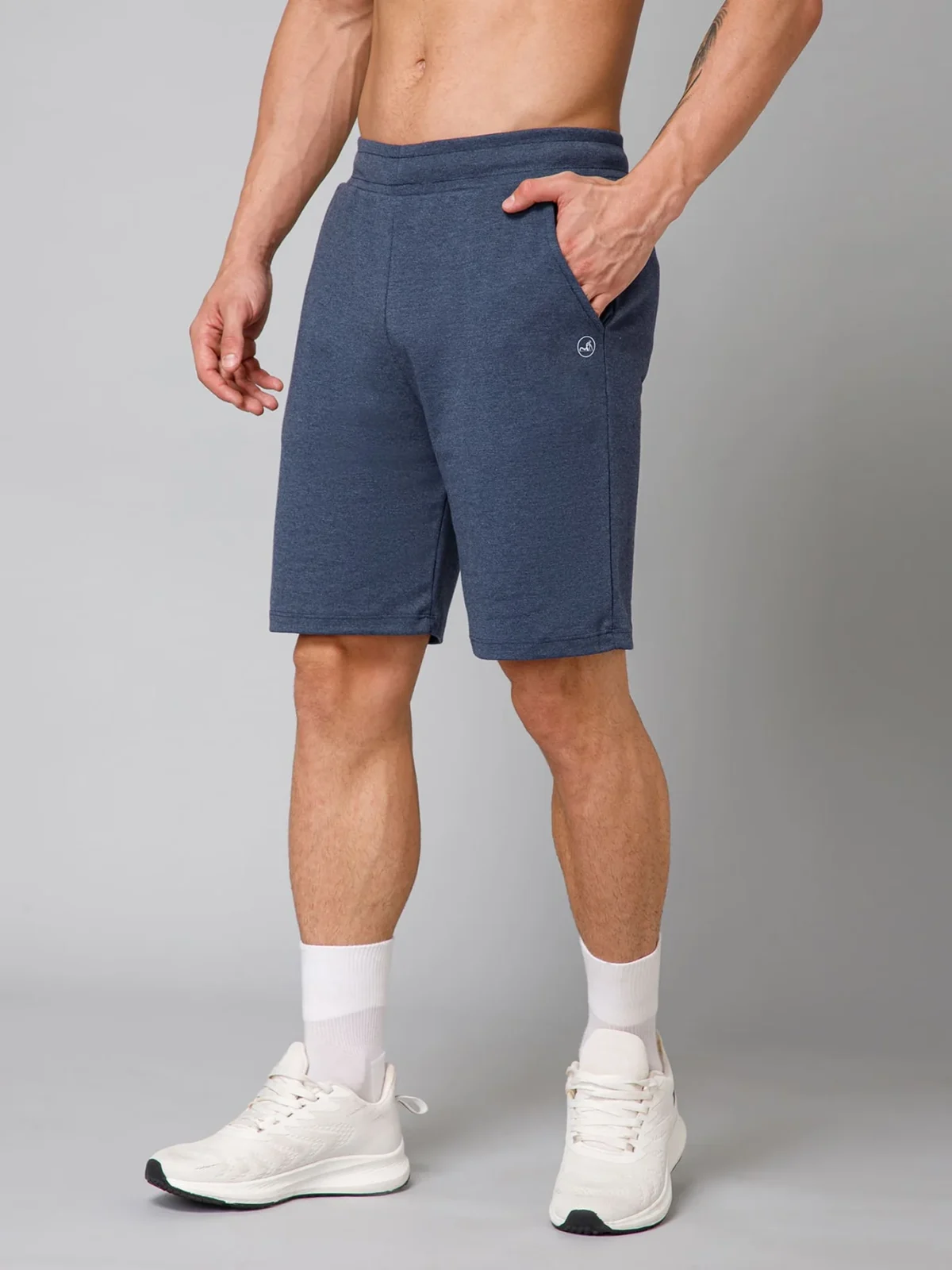 Casual Cotton Melange Shorts - Image 3