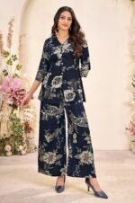 🌸 Rayon Discharge Print Kurti and Bottom Set - Image 3