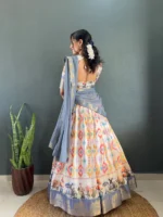 🌺 Stylish Patola Dola Cotton Silk Lehenga Set - Image 3