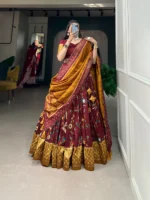 🌸 PatolaNoor Lehenga Set – Ethnic Prints with Gotta Patti Borders - Image 2