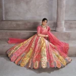 Pretty Pink Banarasi Silk Lehenga – Paisley Elegance A Royal Statement for Your Special Day 👑 - Image 2