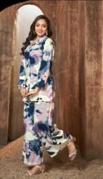 🌸 Rayon Discharge Print Kurti and Bottom Set - Image 4