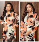 🌸 Rayon Discharge Print Kurti and Bottom Set - Image 2