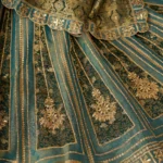Regal Green Tissue Base, Banarasi Patches and Zari Work Designer Lehenga - Image 3