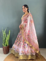 🌟 Top Selling Traditional Dola Silk Lehenga Set - Image 3